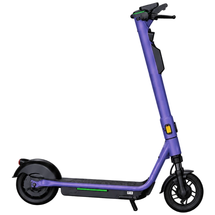 Mor gövdeli Fox elektrikli scooter yan profil ürün görseli